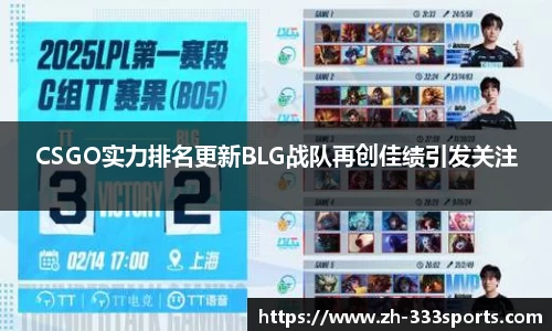CSGO实力排名更新BLG战队再创佳绩引发关注